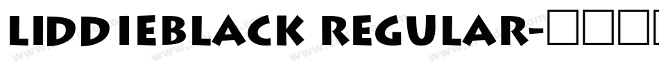 LiddieBlack Regular字体转换